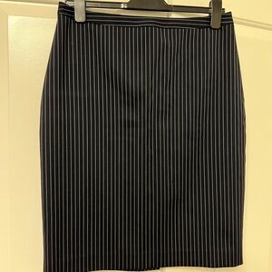 Classic Navy blue Pinstripe Skirt